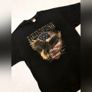 Men's Harley Davison black t-shirt from Pasadena Texas